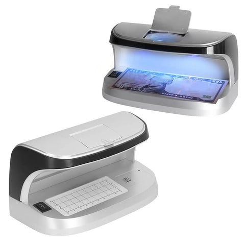 High Speed Money Counter With UV MG WM MGF Detection And Built In Magnifier Scale Banknote Verifier for US Dollars and Euros.