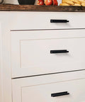 Stick On Cabinet Handles Matte Black 6 Inch No Drill Drawer Pulls For Cabinets Closets And Sliding Doors Easy 10 Second Install