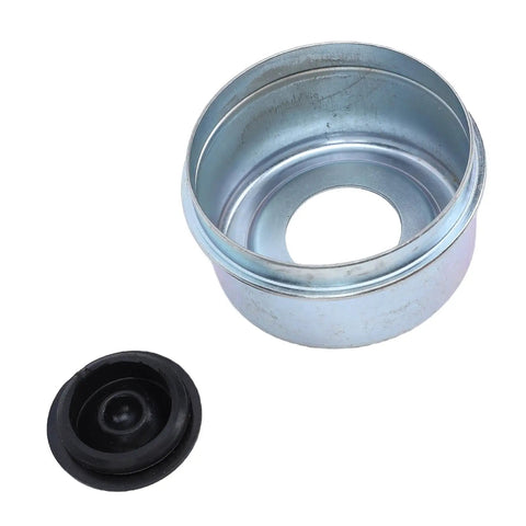 Beefed Up Heavy Duty Trailer Wheel Bearing Dust Cap Protector 2.72 Inch Metal Rubber Seal for Boat RV Utility Trailers
