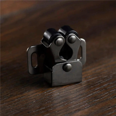 Double Roller Cabinet Latch Set 40 Pcs Soft Cushioned Roller Catches For Doors And Cupboards With Striker And Free Screws Antique Copper Finish