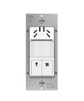 Front view of Dual Tech Humidity Sensor Switch With PIR Motion For Hands-Free Bathroom Ventilation And Light Control, Auto Fan And Light.