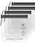 Clear TSA Approved Security Toiletry Bags Quart Size for EU UK and US Carry-On Regulations waterproof leakproof travel pouches