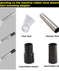 Extractor Attachment For Wet Dry Vac Turn Any Shop Vac Into A Pro Grade Upholstery Cleaner with adapters and clear head