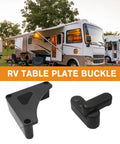 Durable Rv Table Lock And Buckle Kit With Rotary Latch For Folding Camper Van Cabinets Slick Mounting Hardware to secure table in RV.