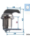 Keyless Cam Lock For Cabinets Boxes Cupboards Lockers Boats Cars Bathrooms And Windows DIY Hardware With 22mm Diameter