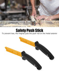 Heavy Duty Magnetic Woodworking Push Stick Set With Super Grippy Handle And Strong Magnet for safe cutting on table saws.