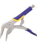 Locking Sheet Metal Clamp 10 Inch With Duckbill Pliers For Auto Repair Carbon Steel Tool Adjustable Screw Pressure Easy Pull Release Lever
