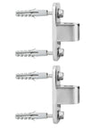 Heavy-Duty 304 Stainless Steel Gate Hinges Kit With Screws and Plugs for Farm Fence Barn Doors Livestock Gates