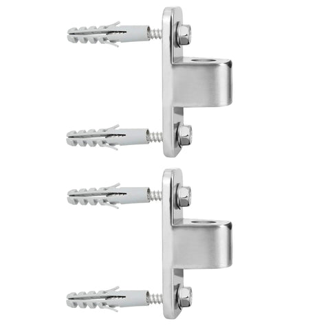 Heavy-Duty 304 Stainless Steel Gate Hinges Kit With Screws and Plugs for Farm Fence Barn Doors Livestock Gates