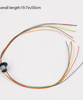 12.5mm Capsule Slip Ring, 300 RPM, 6 Wires, Circuits X2A, For Monitor And Robotic Test Equipment, High Reliability Gold Contact Rotary Connector, Suitable For Continuous Rotation, 1 Pc showing 50cm wire leads