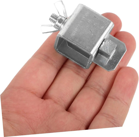 Heavy Duty Weld Clamps For Butt Welding 8 Pack Plated Clips Built For Quick Install And High Power Welding Equipment Delivers Solid Electrical Connection And Durable Performance held in hand