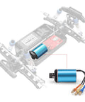 Beefed Up Brushless Motor With Pinion And Set Screw Upgrade Kit For One To Eighteen Scale RC Cars Fits 18859A M1904 M1905 Blue Spare Part Replacement For Fast Smooth Power installed view