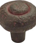 Hand hammered style knob from 25 Pack Rustic Knobs And Handles For Kitchen Cabinets Dresser Drawers Bathroom Vanity Nightstands And Closets
