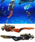 2 Pack Aquarium Diver Ornaments Set For Floating Fish Tank Decor Lit Little Divers For Creative Marine Landscaping