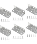 Heavy Duty Stainless Steel Cabinet Hinges With Screws Six Pack Small Butt Folding Door Hinge for cabinets and gates