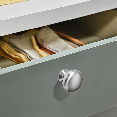 Drawer with a 10 Pack Brushed Nickel Cabinet Knobs And Pulls For Kitchen Cabinets Bedroom Dressers And Wardrobes
