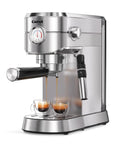 Espresso Machine 20 Bar With Auto Milk Frother And Steam Wand For Effortless Milk Foam NTC Temperature Control Compact Stainless Steel Cappuccino Maker For Home Baristas And Coffee Lovers