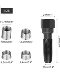 Carbon Steel 14mm Plug Rethread Tap Kit With Four Inserts For Damaged Thread Repair A Diy Friendly Pro Grade Tool Set That Restores Damaged Or Stripped Threads Fast In Motors Cylinders And Machinery. size chart with tap and inserts