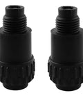 2 Pack Thread Oil Plug Connector For Air Compressor 3/8BSPT Male 16x1.5 Black Plastic Oil Cap Plug Spare Fittings Durable Oil Resistant Mini Inlet Outlet Design, pair view