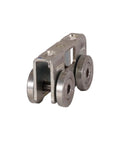 4 Wheel Light Duty Trolley Assembly With Premium Bearings For Smooth Quiet Operation Compatible With All One And Five Eighths Inch Or Taller Strut Channel And Works With P1000 P1001 P5000 P5001 P5500 P5501 angled view showing wheels