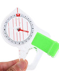 Thumb Compass For Hiking And Map Reading With Quick Return Needle And Crystal Clear Scale Flexible Finger Strap