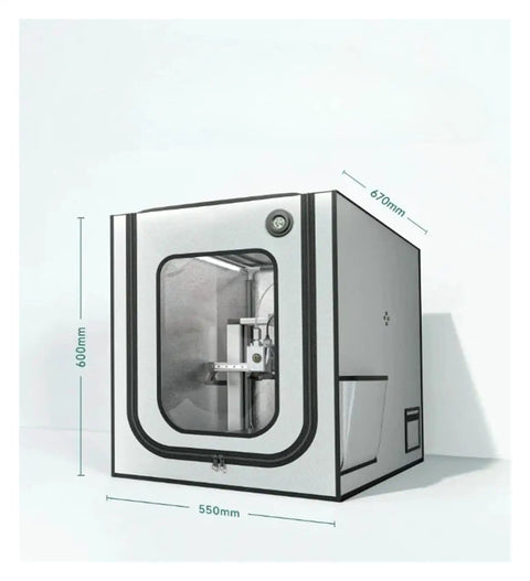 Pro Grade Heavy Duty Enclosure For 3D Printer A1 And A1 Mini With Fireproof Safe Material and stable temperature, front view