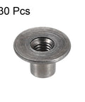 Durable M6 Tee Nut Set With Carbon Steel T Nut Fasteners for Indoor and Outdoor Projects Flange Insert 30 Piece Pack