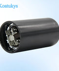 161-193 uF Round Motor Start Capacitor 110-125 VAC Dual Voltage 50/60 Hz CD60 for Hayward Pump on light blue background