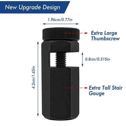Pro Grade Tall Stair Gauges For Framing Squares Anti Slip Anodized Aluminum Alloy Precision Layout Tools Close-up