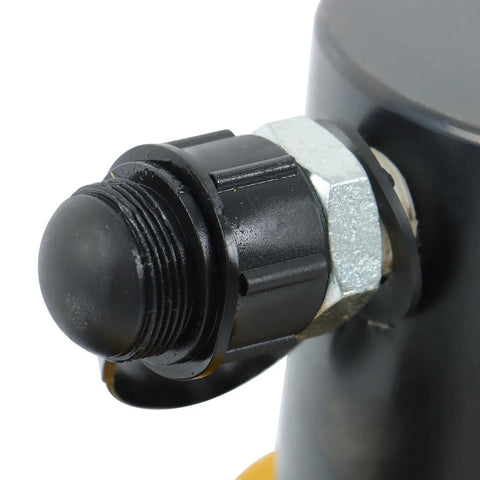 Close-up of connector on 35 Ton Hydraulic Hole Punch Kit For Metal Working, showing durable alloy construction and insulated handle.
