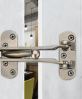 Heavy Duty Door Chain Lock And Safety Buckle For Home And Hotel Doors Anti Theft Security Guard Zinc Alloy Silver Finish installed on door