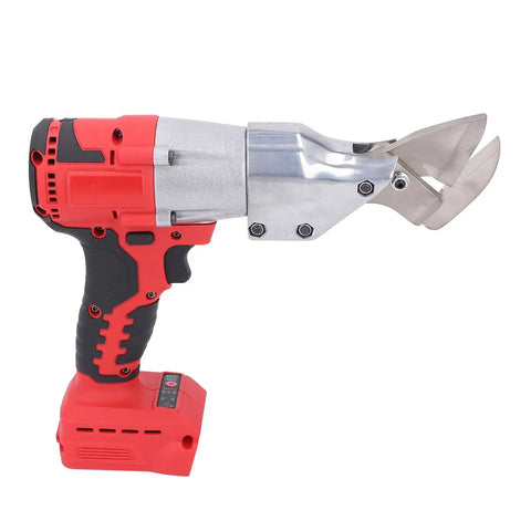 Powerful 800W Brushless Cordless Metal Shears For Cutting Sheet Steel And Aluminum Fast showcasing the sharp blades and robust handle.