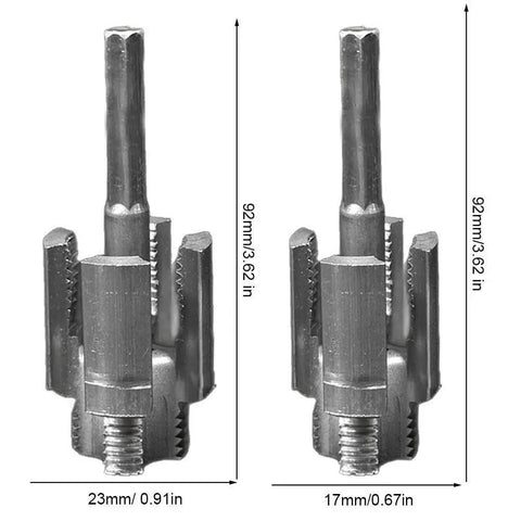 Premium 2-In-1 Internal And External Pipe Threading Tool Kit For Diy Plumbing Repairs, Tungsten steel dies with different sizes.