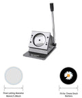 3 Inch Badge Button Maker Die Cutter For Circle Graphics With Easy Accurate Positioning, Heavy Duty Metal Base And Sharp Steel Blade