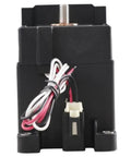 Boss Grade High Voltage DC Contactor With Ceramic Hermetic Seal And 350 Amp Circuit Capacity At 2500 Volt front view showing wiring connections.