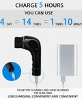 Portable Electric Shoe Cleaner And Polisher Brush Kit For Sneaker Upkeep With Dual Brush Heads USB powered charging with brush