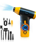 Powerful Cordless Electric Air Duster And Blower For Tech Cleaning Keyboard PC And Cameras, with attachments and charger