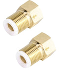 Two Pack Brass One Way Check Valve One Half Inch Female To One Half Inch Male Thread Backflow Preventer for gas and liquids