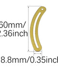 All Brass Shelf Support Hinges 60mm Golden Lid Support Bracket 60x8.8mm for Jewelry Box and Storage Shelves