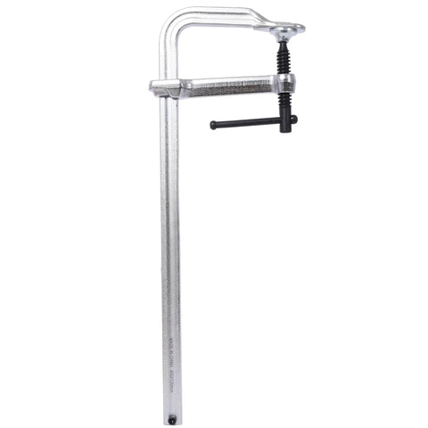 Heavy Duty Drop Forged Steel F Clamps 16 Inch Jaw with 4-75 Inch Throat and 1400 Lb Force for welding and woodworking.