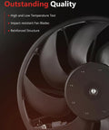Engine Radiator Cooling Fan Assembly Direct Bolt On Replacement Compatible With Ford Focus Electric And Gas Engines Zero Hassle Heavy Duty Motor with 8 impact-resistant blades.