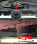 Rubber Jack Pad Set For Porsche Lift Points, 4 Pack Jack Pad Tools For 911 964 993 996 997 991 Cayman Boxster in use
