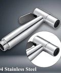 Heavy Duty Stainless Steel Bidet Sprayer Set With Adjustable Water Pressure, Hose Attachment For Toilet, Diaper Sprayer