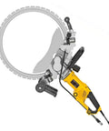 Built Different Concrete Ring Saw With Water Fed Dust Suppression Pro Grade Wall Groover for cutting hard surfaces.