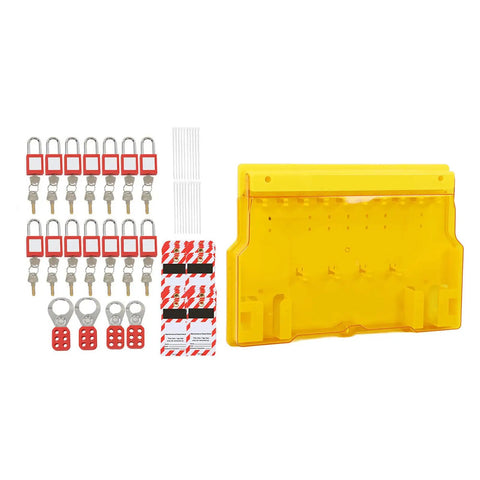 Lockout Tagout Kit With Visual Management And Durable Padlocks For Factory Safety Supplies That Go Hard Heavy Duty Lockout Station In Engineering Plastic 22 By 15 Inches Keeps Locks Secure And Prevents Unauthorized Access