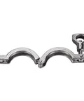 Tri-clamp sanitary fitting, 1.5 inch, 304 stainless steel, side view