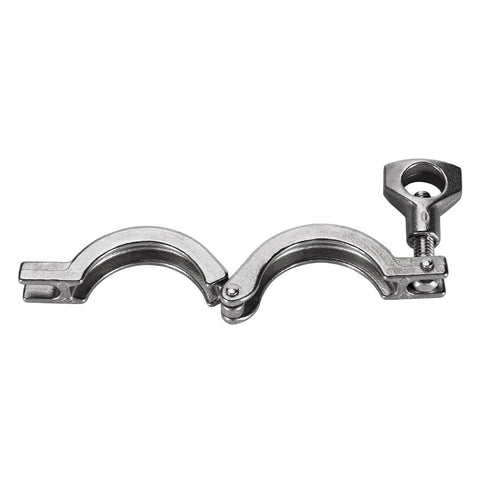 Tri-clamp sanitary fitting, 1.5 inch, 304 stainless steel, side view