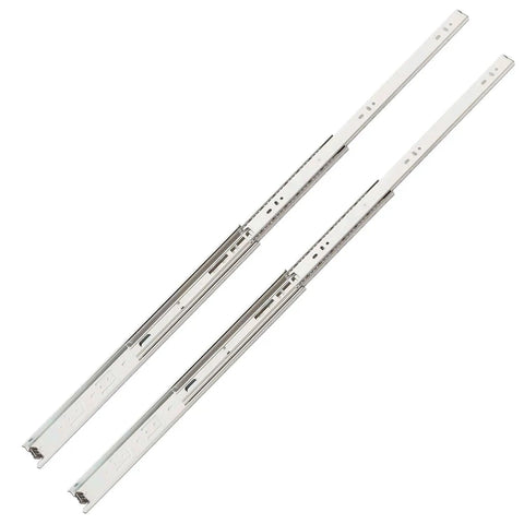 22 Inch Full Extension Drawer Slides Side Mount Ball Bearing 10 Pairs With Screws Beefy 100 Lb Load Capacity Zinc Plated Steel