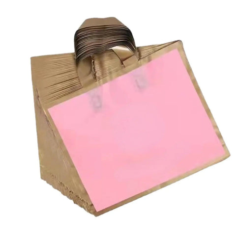 100 Pack Paper Gift Bags With Custom Logo For Weddings Parties And Shopping High End Hot Stamping Gray 50x45 Bottom 11cm