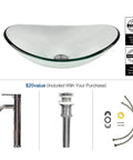 Boat Shape Glass Vessel Sink With Free Oil Rubbed Bronze Faucet And Pop Up Drain In Blue For Modern Bathrooms